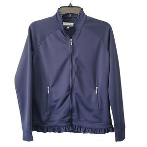 Pebble Beach Blue Dry Luxe Jacket Full Zip Size Small